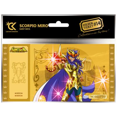 Milo Golden Ticket Saint Seiya Scorpio Gold Saint | Cartoon Kingdom