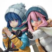 Laid-Back Camp statuette PVC 1/7 Prisma Wing Nadeshiko Kagamihara & Rin Shima 24 cm | PRIME 1 STUDIO