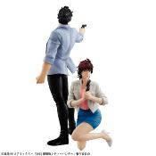 City Hunter Private Eyes G.E.M. Series statuettes PVC Saeba Ryo & Makimura Kaori 17 - 25 cm | MEGAHOUSE