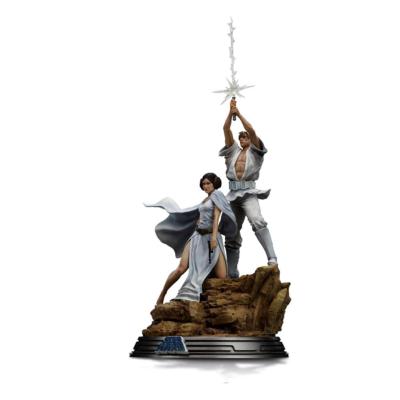 Star Wars statuette 1/10 Deluxe Art Scale Luke and Leia 41 cm | IRON STUDIO