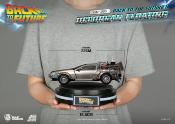 Back to the Future Statuette Egg Attack Floating Back to the Future II DeLorean Standard Version 20 cm | Beast Kingdom