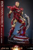 Iron Man figurine Movie Masterpiece Diecast 1/6 Iron Man Mark III (Armor Suit Up Version) 32 cm - HOT TOYS