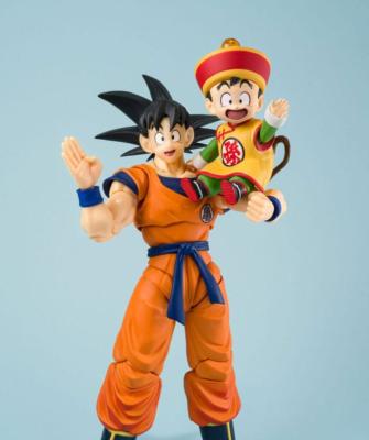 Dragon Ball figurine S.H.Figuarts Son Goku & Son Gohan Kid & Kintoun 14 cm & 6 cm | BANDAI