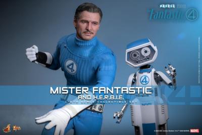Les Quatre Fantastiques : Premiers pas pack 2 figurines Movie Masterpiece 1/6 Mister Fantastic & H.E.R.B.I.E. 30 cm | HOT TOYS