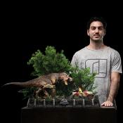 Jurassic Park statuette 1/20 Demi Art Scale T-Rex Chase 30 cm | IRON STUDIOS