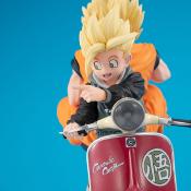 Dragonball Z 05 Desktop Real McCoy diorama PVC Super Saiyan Son Goku & Super Saiyan Son Gohan & Motorbike 16 cm | MEGAHOUSE