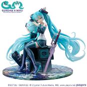 Mobile Suit Gundam x Hatsune Miku statuette PVC Lucrea Hatsune Miku x OO Gundam 45th Anniversary 17 cm | MEGAHOUSE