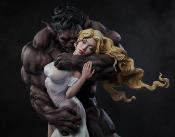 Original Artist Series statuette Beauty and the Beast by Maria Panfilova 46 cm | SIDESHOW