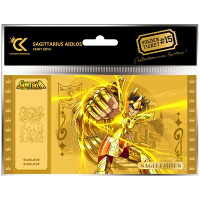 Aiolos Golden Ticket Saint Seiya Sagittarius Gold Saint | Cartoon Kingdom