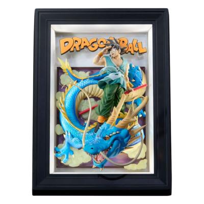 Dragon Ball Z Tamashii Art 3D Relief Picture Son Goku & Dragon 27 cm | BANDAI