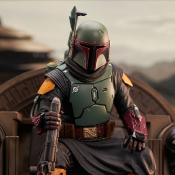 Star Wars: The Mandalorian statuette Premier Collection 1/7 Boba Fett on Throne 24 cm | GENTLE GIANT