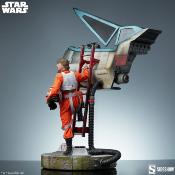 Star Wars statuette Premium Format Luke Skywalker & X-Wing: Red Five, Standing By 76 cm | SIDESHOW