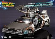 Back to the Future Statuette Egg Attack Floating Back to the Future II DeLorean Standard Version 20 cm | Beast Kingdom