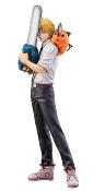 Chainsaw Man statuette S-Fire PVC 1/7 Denji & Pochita 24 cm | SEGA GOODS