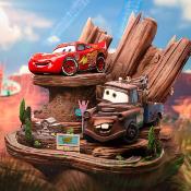 Cars statuette 1/10 Deluxe Art Scale Lightning Mcqueen & Tow Mater 31 cm | IRON STUDIOS