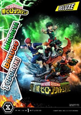 My Hero Academia: Deluxe Midoriya with Bakugo and Todoroki 1:4 Scale Statue | Prime 1 STUDIO