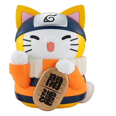 Naruto Shippuden Mega Cat Project Nyanto! The Big Nyaruto Series trading figure Nyaruto Fortune Cats Giant Ver. 34 cm | MEGAHOUSE