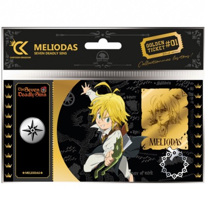 Seven Deadly Sins Black / Golden Ticket Meliodas - Cartoon Kingdom