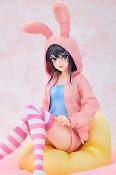 Rascal Does Not Dream of a Knapsack Kid statuette PVC 1/7 Mai Sakurajima Hoodie Look Rabbit Ears Ver. Popular Edition 18 cm | KADOKAWA