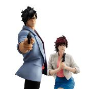 City Hunter Private Eyes G.E.M. Series statuettes PVC Saeba Ryo & Makimura Kaori 17 - 25 cm | MEGAHOUSE