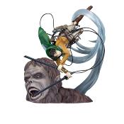 Attack on Titan statuette PVC 1/7 Levi vs Beast Titan Ver. 28 cm | PROOF