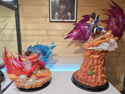 Goku kaioken & Vegeta galickgun HQS+ Dragon Ball Z Statue DBZ | Tsume-Art