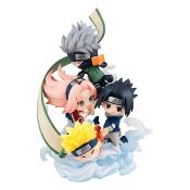 Naruto Shippuden statuette PVC FigUnity Gather here, Team 7 13 cm (with gift) | MEGAHOUSE