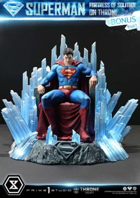 DC Comics statuette 1/4 Throne Legacy Collection Superman Fortress of Solitude on Throne (Design by Gabriele Dell'Otto) 52 cm BONUS ULTIMATE VERSION | Prime 1 Studio