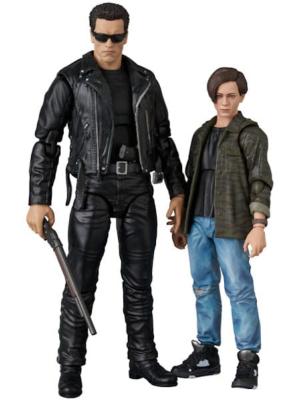 Terminator 2 figurine MAFEX T-800 (T2 Ver.) & John Connor 16 cm | MEDICOM