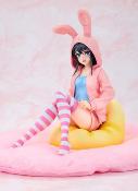 Rascal Does Not Dream of a Knapsack Kid statuette PVC 1/7 Mai Sakurajima Hoodie Look Rabbit Ears Ver. Popular Edition 18 cm | KADOKAWA