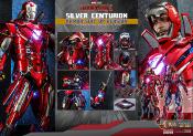 Iron Man 3 figurine Movie Masterpiece 1/6 Silver Centurion (Armor Suit Up Version) | Hot Toys