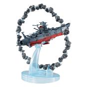 Space Battleship Yamato 2202 statuette Cosmofleet SP Aircraft Warriors of Love Re & Asteroid Ring 16 cm - MEGAHOUSE