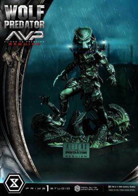 Alien vs. Predator statuette Real Elite Masterline Series 1/3 Requiem Wolf Predator 95 cm | PRIME 1 STUDIO