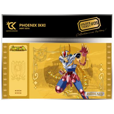 Ikki Phoenix Golden Ticket Saint Seiya | Cartoon Kingdom