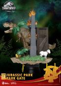 Jurassic Park diorama PVC D-Stage Park Gate |Beast Kingdom