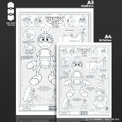 ArtPrint UV ULYSSE 31 : Nono le petit robot A4  | WE ARE TOKYO