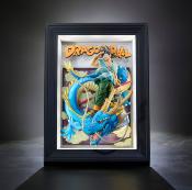 Dragon Ball Z Tamashii Art 3D Relief Picture Son Goku & Dragon 27 cm | BANDAI