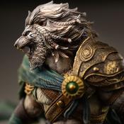 Magic The Gathering statuette 1/10 Art Scale Ajani Goldmane 26 cm | IRON STUDIOS