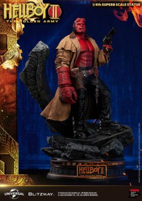 Hellboy II : Les Légions d'or maudites statuette 1/4 Hellboy 70 cm | Blitzway