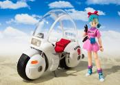 Dragon Ball Véhicule avec figurine S.H. Figuarts Bulma's Motorcycle Hoipoi Capsule No. 9 17 cm | BANDAI