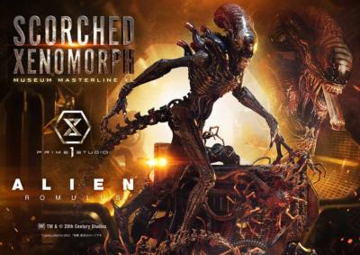 Alien: Romulus statuette Museum Masterline XL 1/3 Scorched Xenomorph 98 cm | PRIME 1 STUDIO
