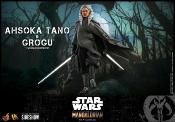 Star Wars The Mandalorian pack 2 figurines 1/6 Ahsoka Tano & Grogu 29 cm | HOT TOYS