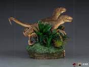 Jurassic Park Statuette 1/10 Deluxe Art Scale Just The Two Raptors 20 cm | IRON STUDIOS