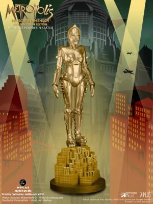 Metropolis statuette 1/4 Maschinenmensch Metallic Gold 40 cm | STAR ACE