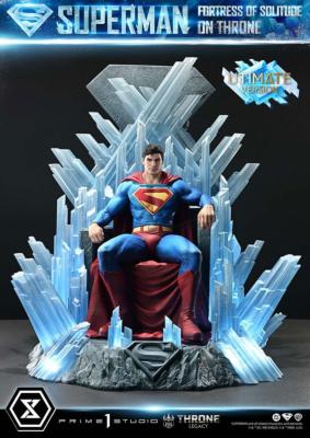 DC Comics statuette 1/4 Throne Legacy Collection Superman Fortress of Solitude on Throne (Design by Gabriele Dell'Otto) 52 cm ULTIMATE VERSION | Prime 1 Studio